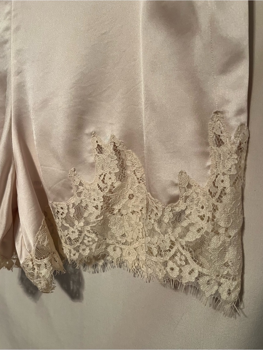 Reformation The Fern Satin Shorts in Almond Size S - Picture 4 of 5